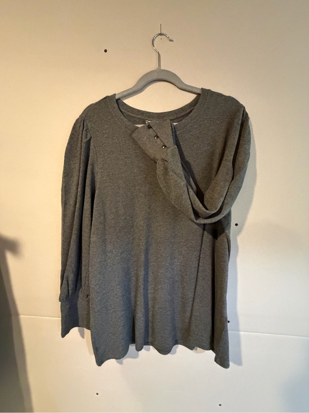 J. Jill Gray Long Sleeve Knit Top
